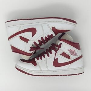 Air Jordan 1 Mid Cherrywood Red BQ6472-161 Size 10.5 Extra Laces Authenticated